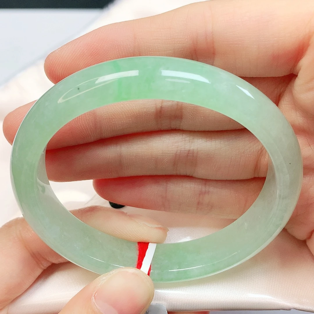 翡翠未镶嵌手镯翡翠手镯54.5贵妃