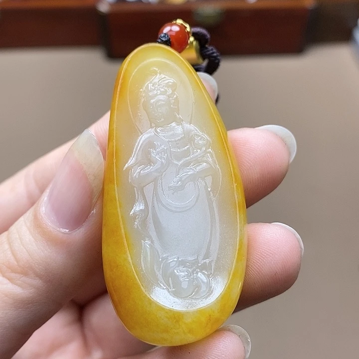 和田玉挂件未镶嵌F