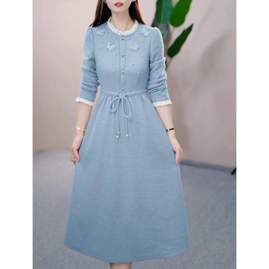 [依橙服饰] X102 # 2025 早秋 减龄 收腰 显瘦 连衣裙