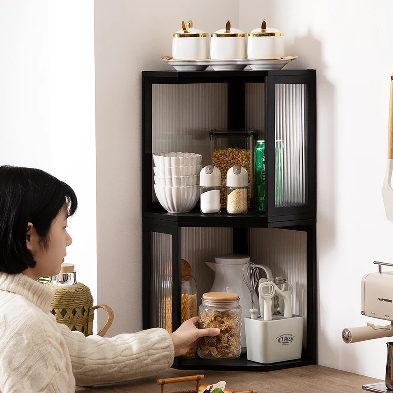 台面厨房置物架调料品碗碟收纳架子微波炉多层用品大全多功能家用