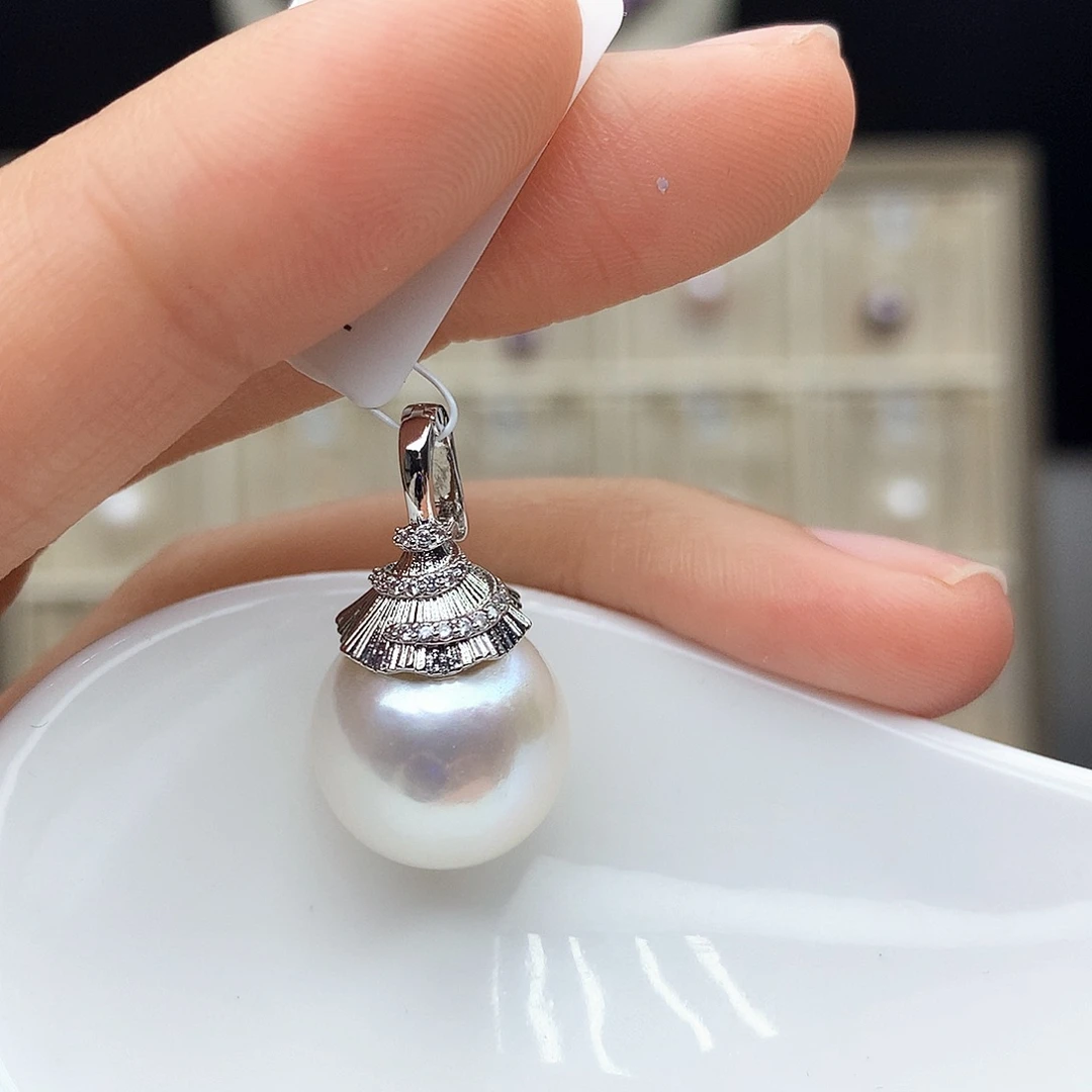 涵***若颈饰合金淡水珍珠