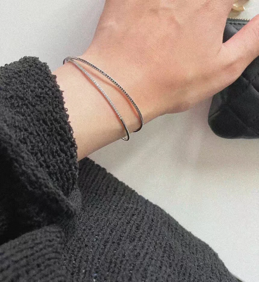 铜合金手镯 15043 窄版碎冰冰手镯