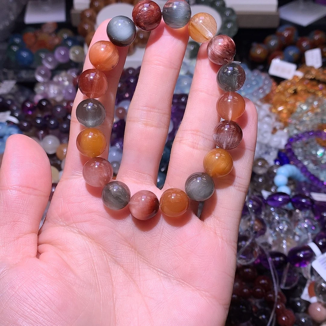 水晶未镶嵌手链彩兔毛