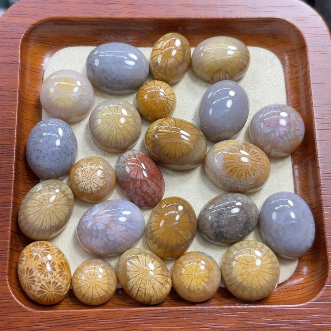 硅化玉未镶嵌颈饰戒面50米1个