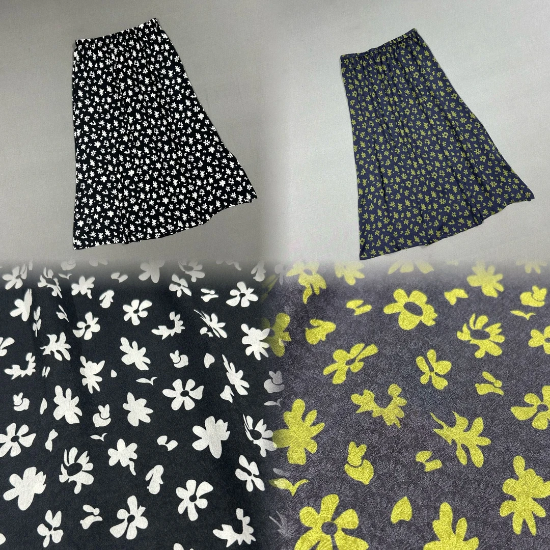 大博姐大码2025夏季新款新品上市雪纺印花裙子6852-10