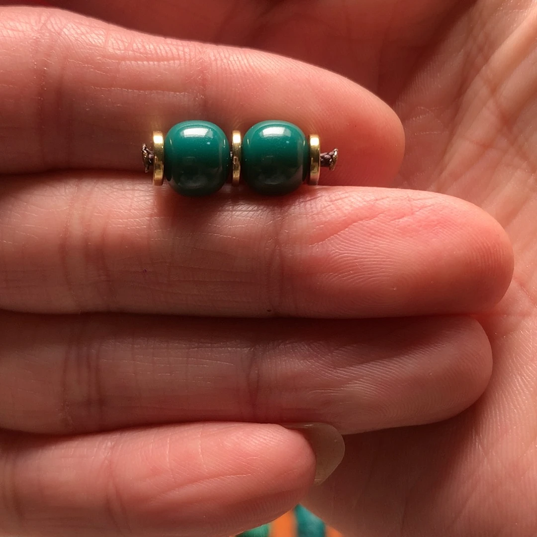 琉璃颈饰?****?地狱色8mm老行