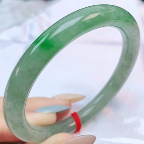 未镶嵌手镯翡翠52圆条882581