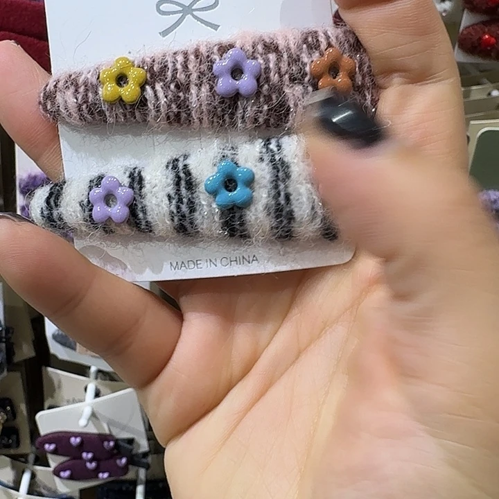 皮质铁合金新款小花拜拜