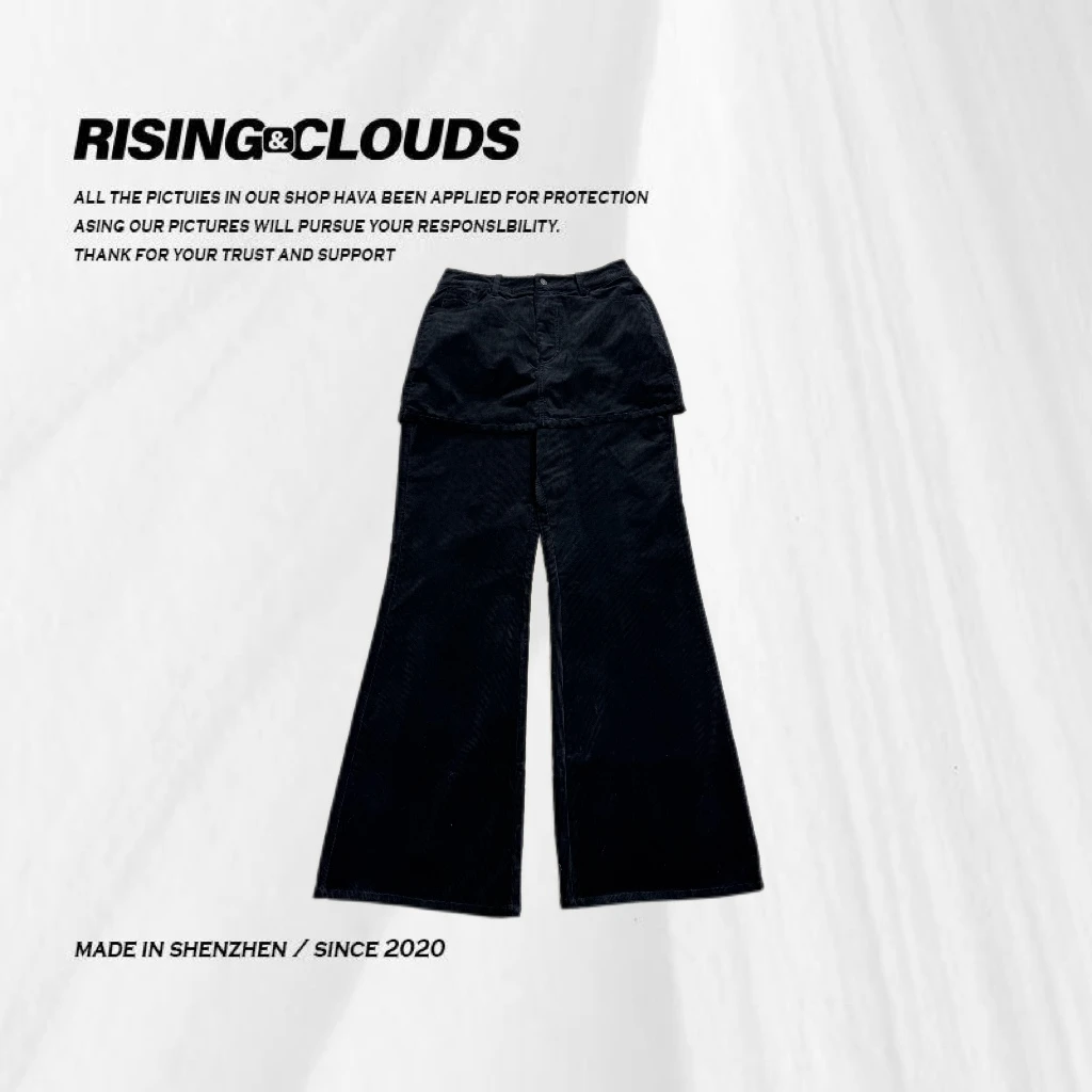 RISING&CLOUDS【小云姐】冬季时尚百搭屁帘直筒裤110181