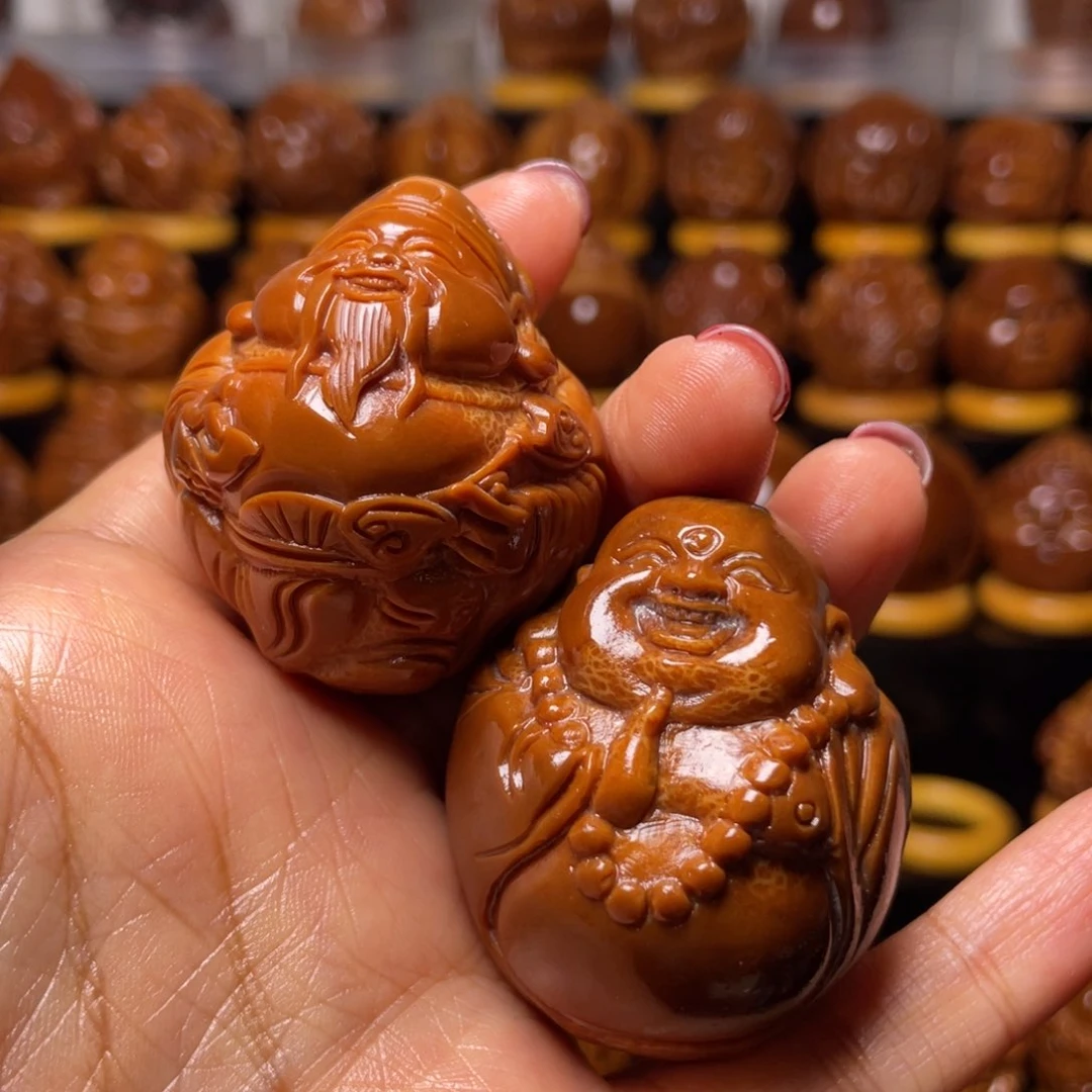 橄榄核把件秋**影橄榄核