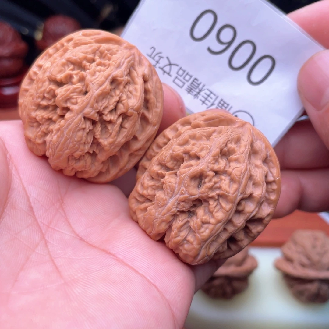 文玩核桃把件原生态大粗筋39精配