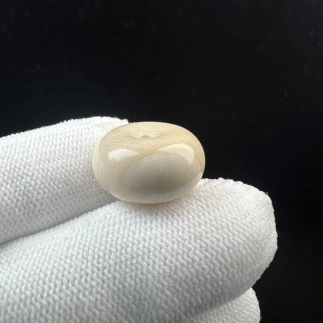 A4158天然猛犸牙扣子19x10mm支持鉴定 假一罚四