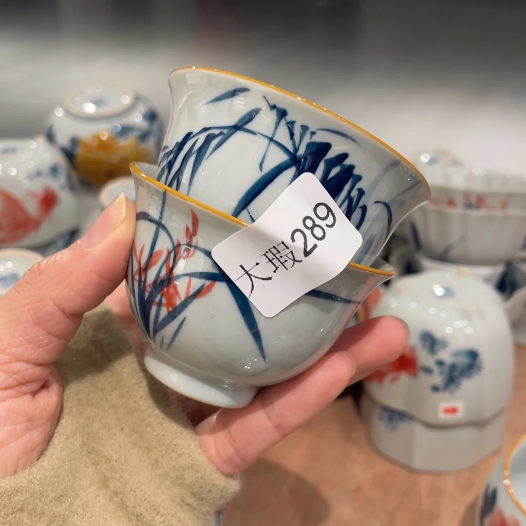 有瑕釉下彩纯手绘