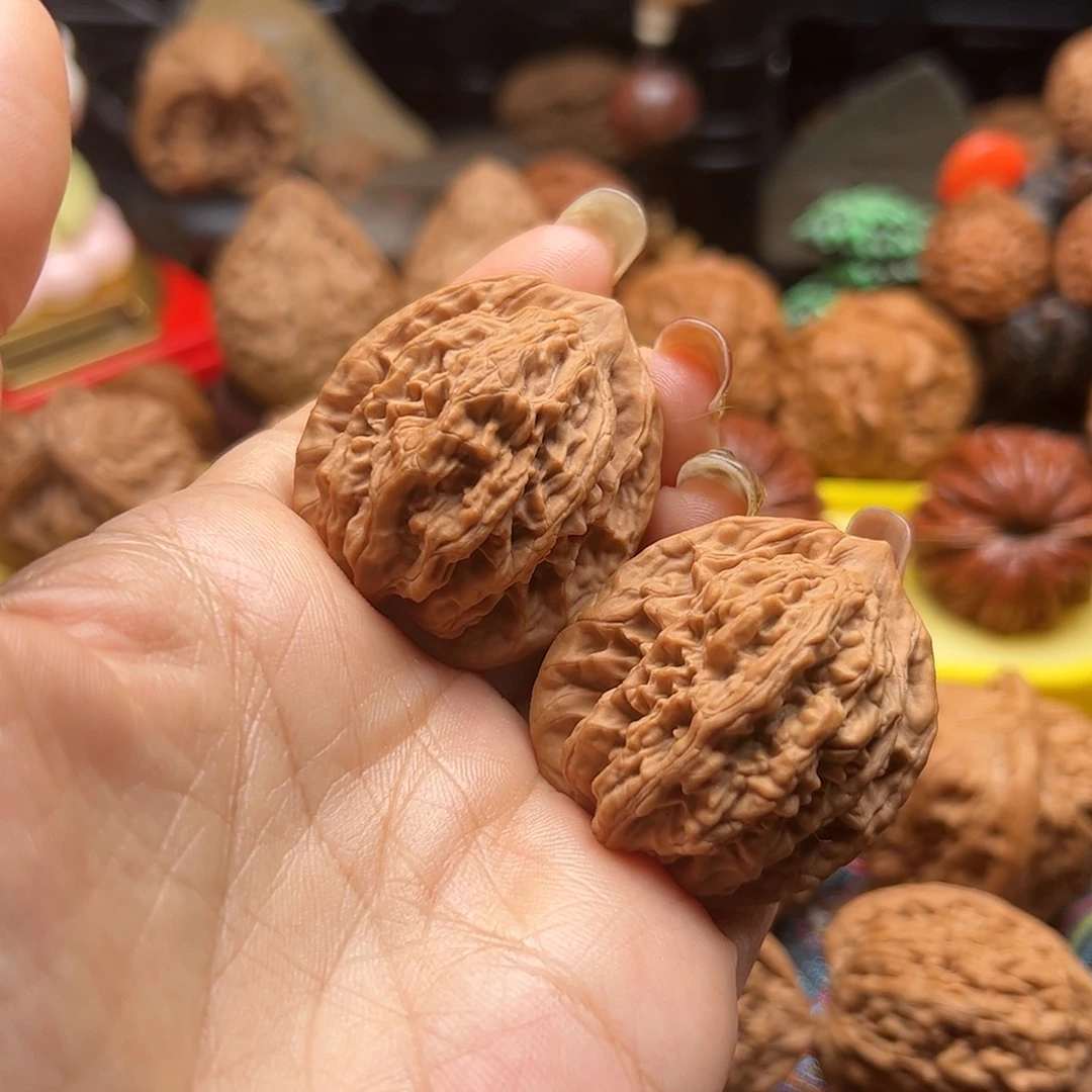 吊坠文玩核桃全品麦穗虎头35