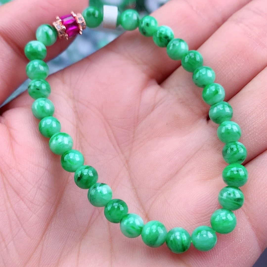 未镶嵌手链翡翠手串