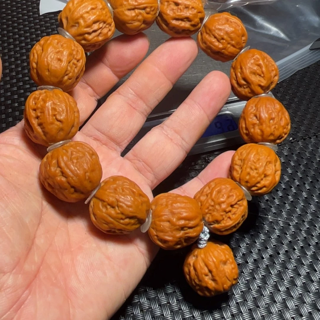 文玩核桃手串磨盘筋肉金蟾23