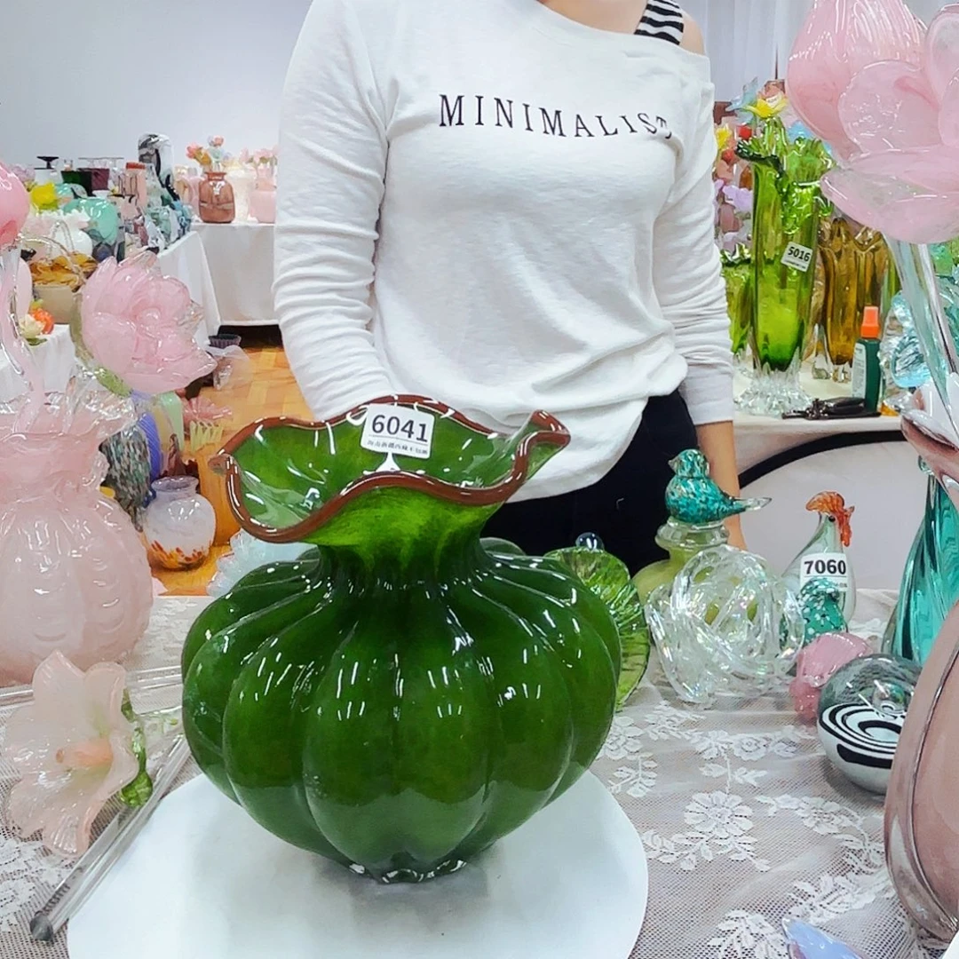 琉璃花瓶花器摆件艺术品