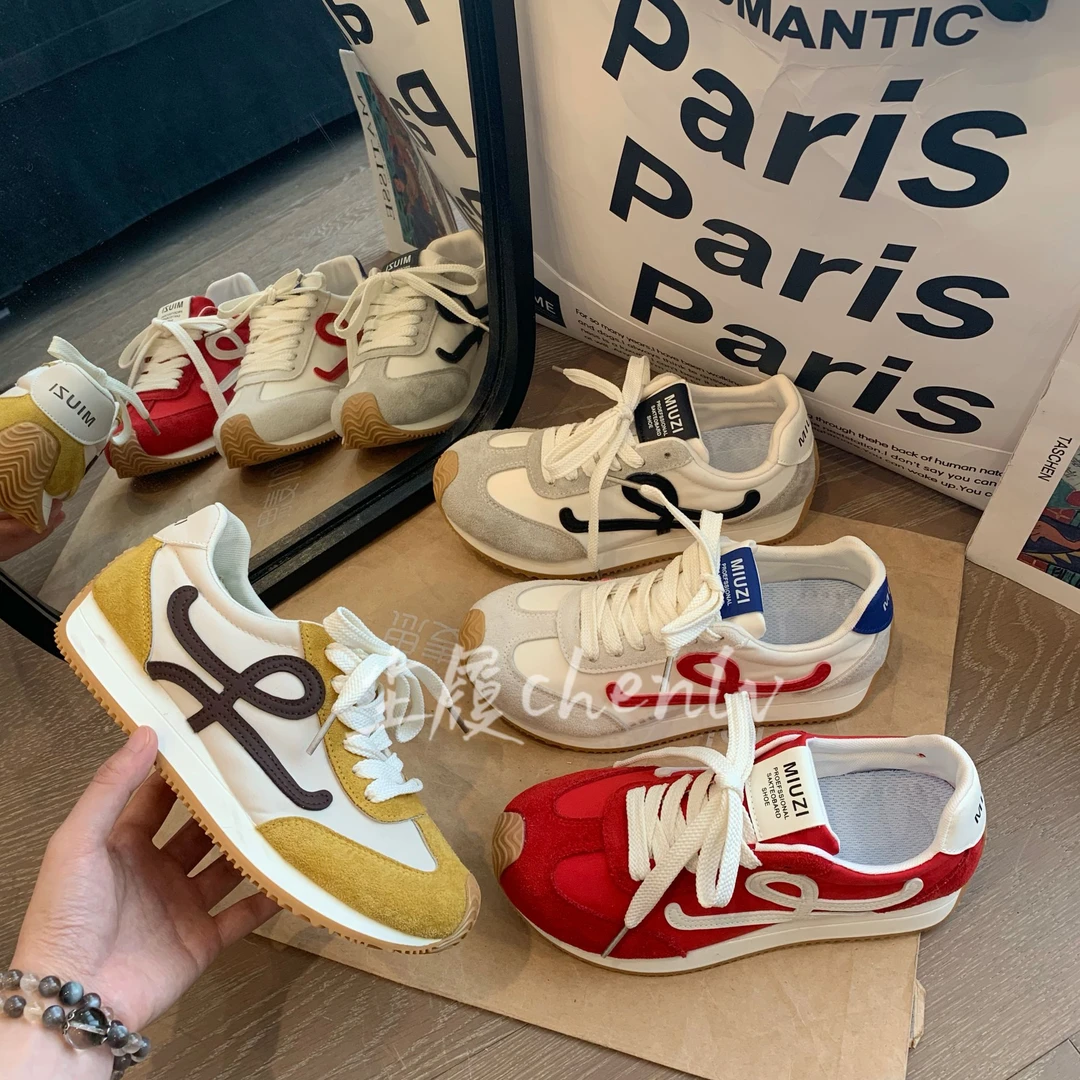 CHENLV/尘履2025春夏时尚百搭德训鞋透气复古低帮休闲鞋