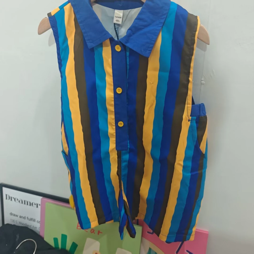 662竖条背带裤（以直播衣服为准）婴幼儿衣服