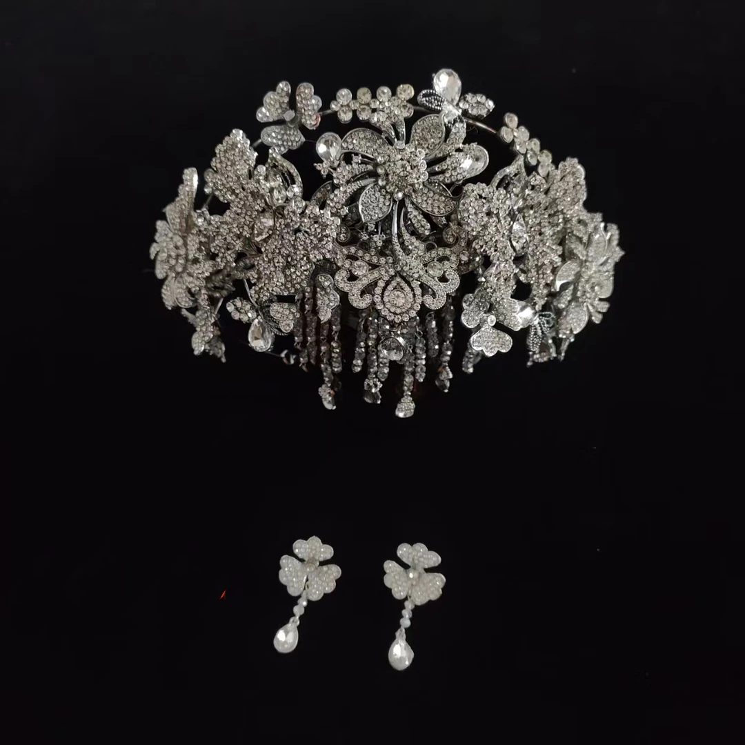 6862 精致新款大气时尚婚礼百搭皇冠轻奢小众气质款新娘头饰