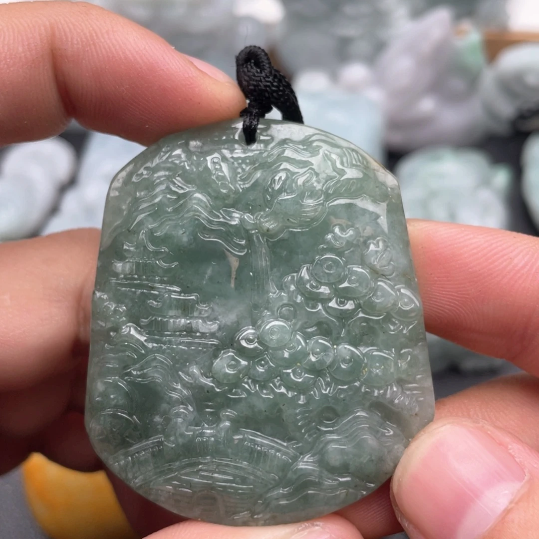 翡翠未镶嵌吊坠(不含链)