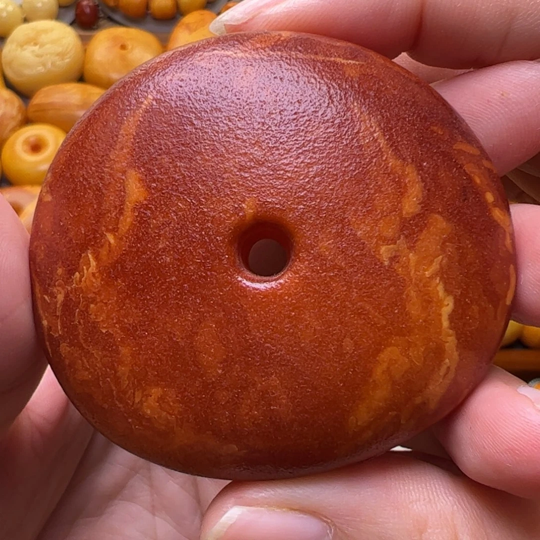 琥珀未镶嵌珠宝奇石扣子