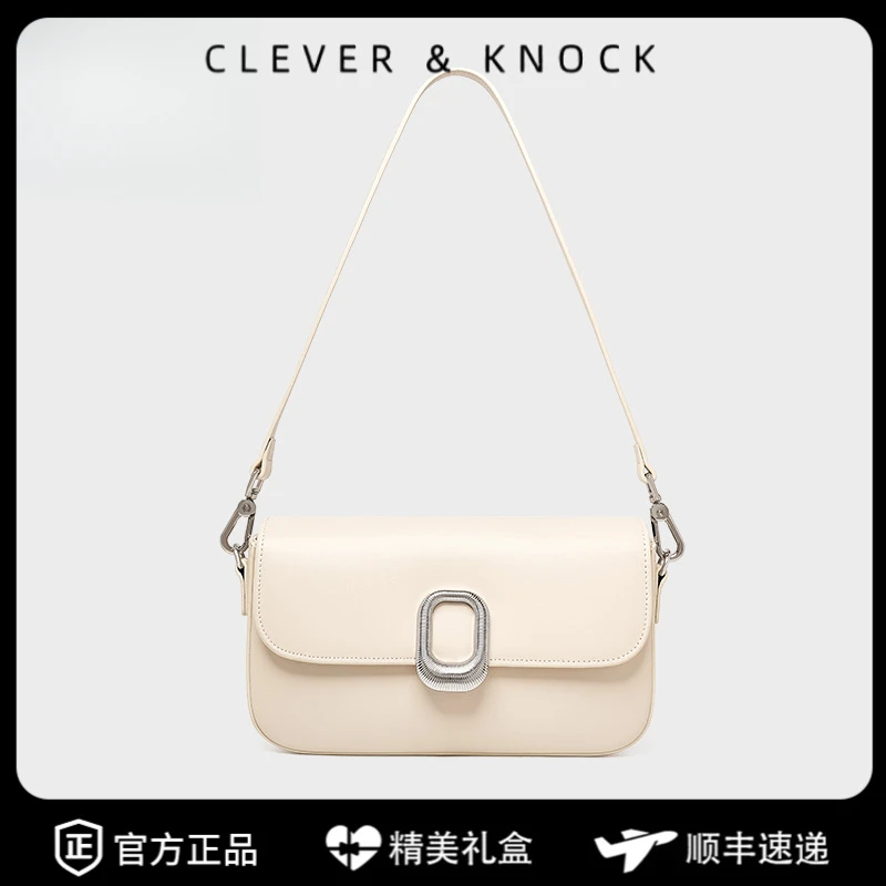 CleverKnock小方包2025新款包包百搭通勤单肩包轻奢腋下包高级斜