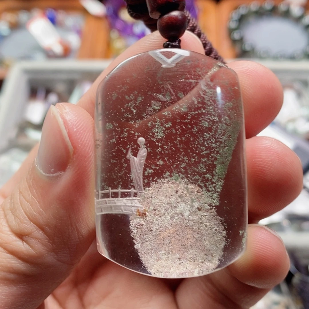 水晶未镶嵌吊坠(不含链)