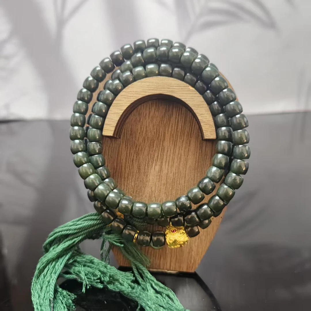 Z和田玉桶珠项链（108）1790