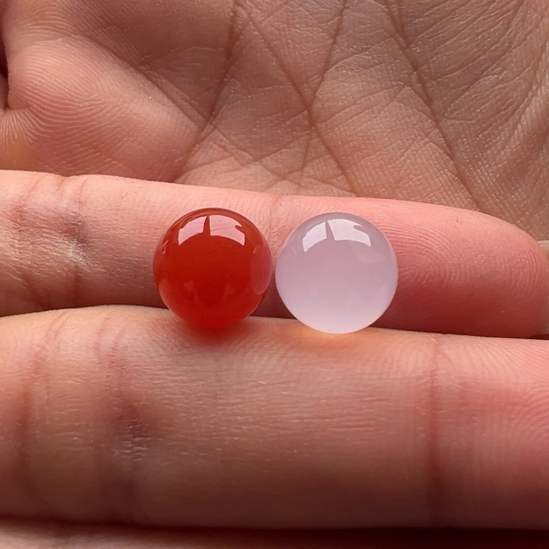 火***2南红玛瑙未镶嵌圆珠9