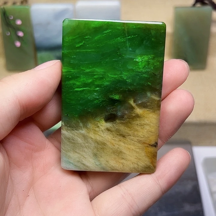 和田玉（碧玉）未镶嵌珠宝半成品