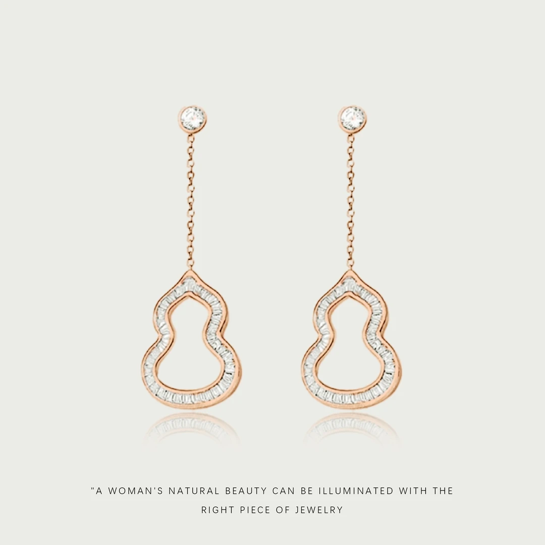 铜合金合成锆石耳饰 耳钉A458