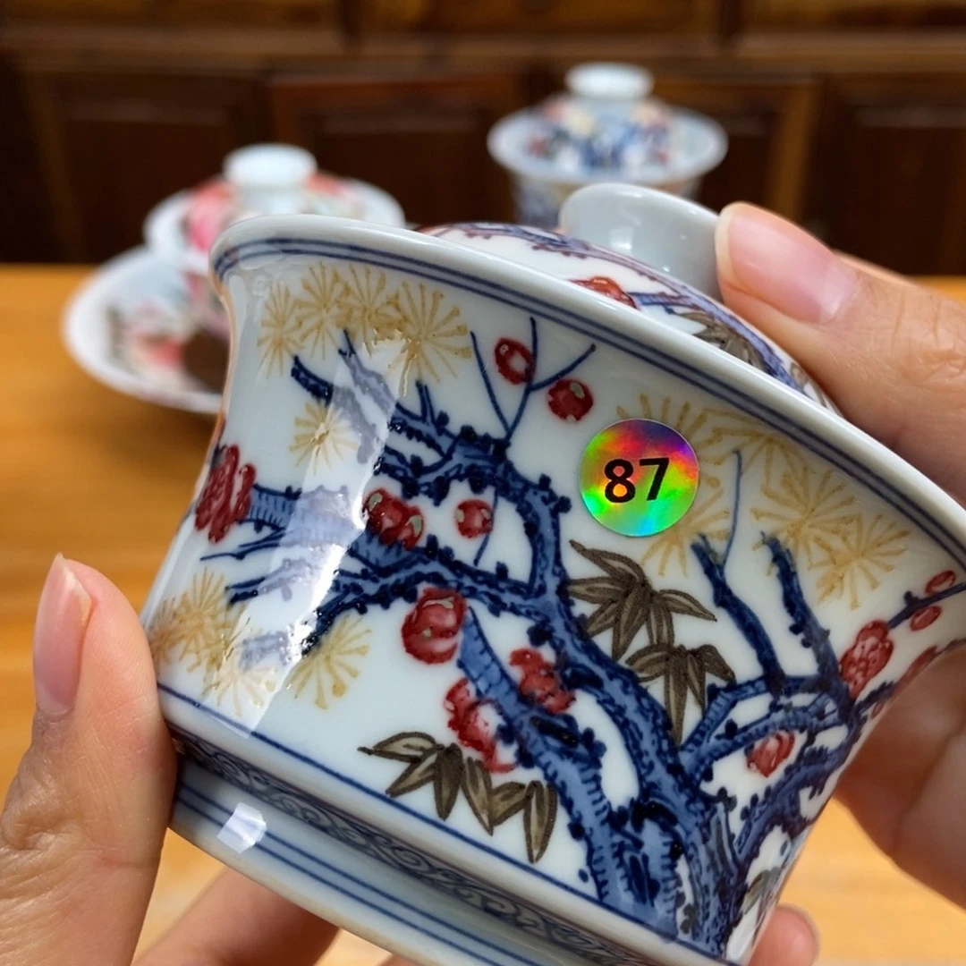 手绘现代茶具非古董