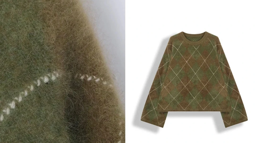 【云龙工厂】100山羊绒拉绒圆领时尚休闲女款加厚套头衫3443