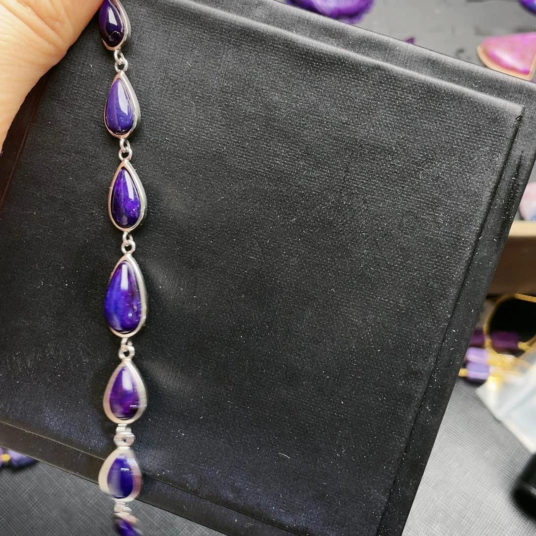 苏纪石（舒俱来）手链银S925镶嵌