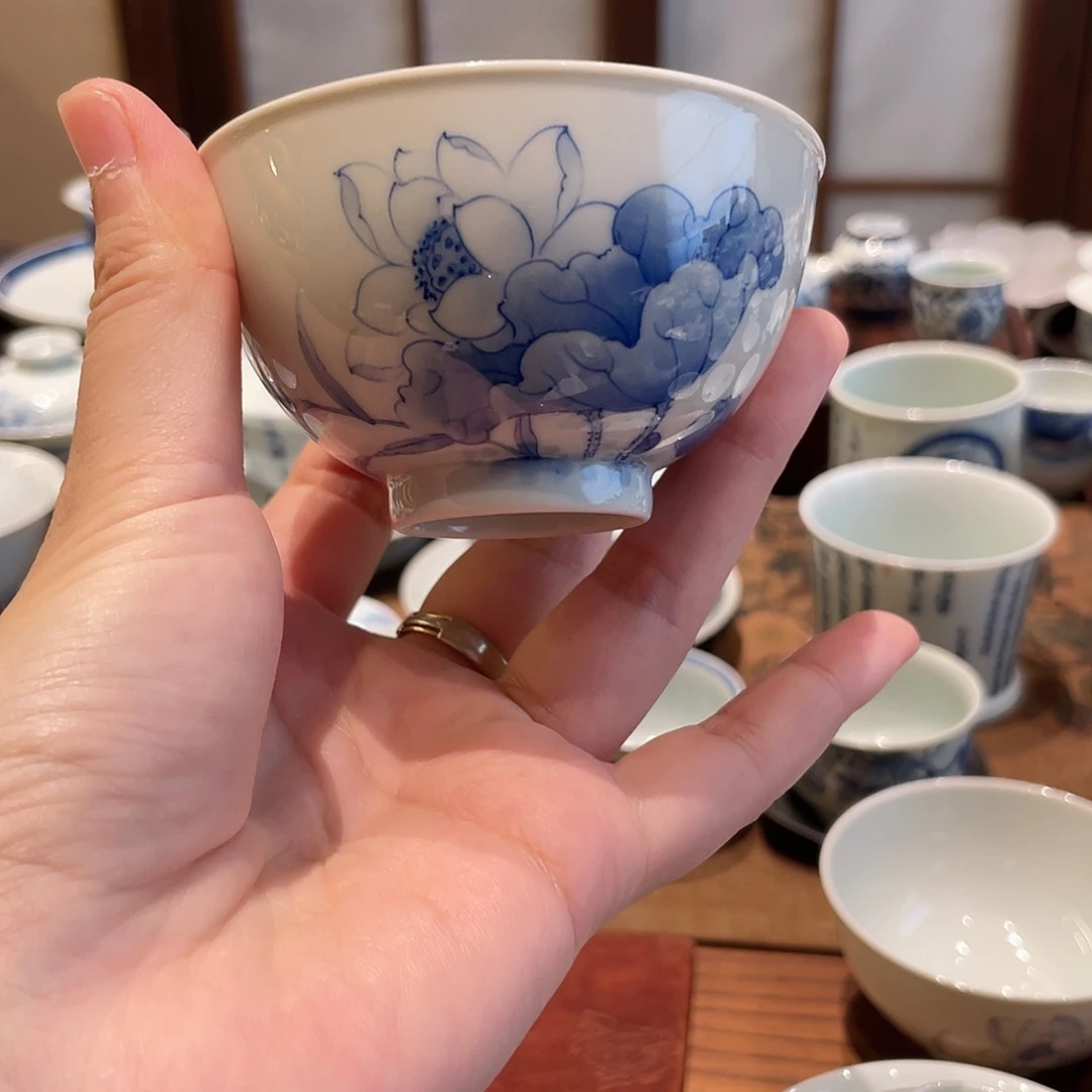 禄意 景德镇茶器 茶周边 手绘