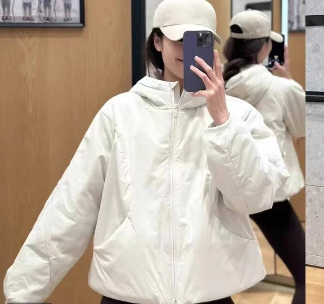 【嘿店】LLUU3M新雪丽拼接保暖连帽棉服外套