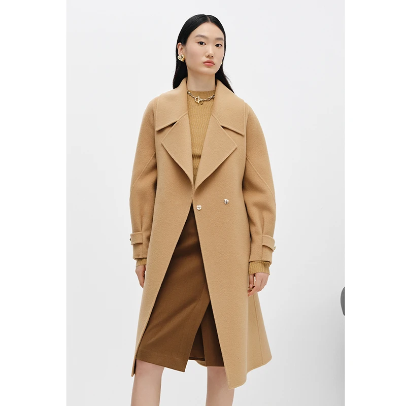 【许半夏推荐】纳俪商场同款毛呢外套N23104N04403