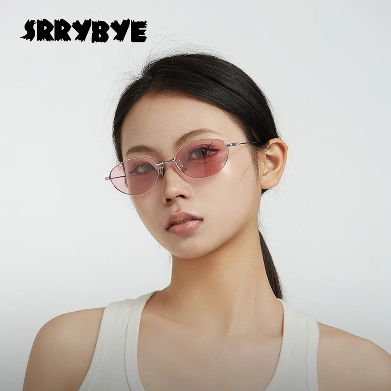 Srrybye浅色透明墨镜Jennie同款复古眼镜偏光太阳镜防紫外线Fade