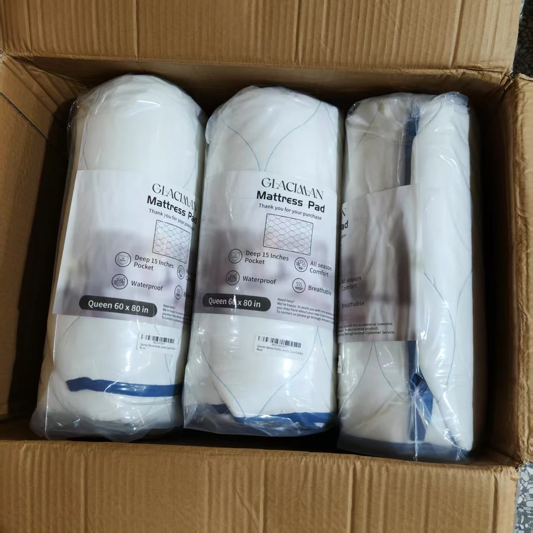 Queen 152*203 白色卷装防水床笠