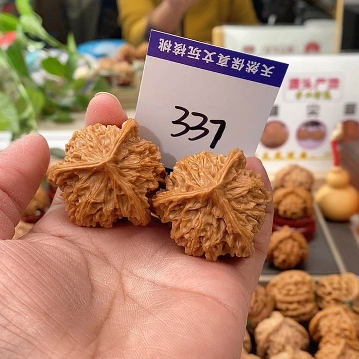 文玩核桃把件39天然盘山自然桩奔