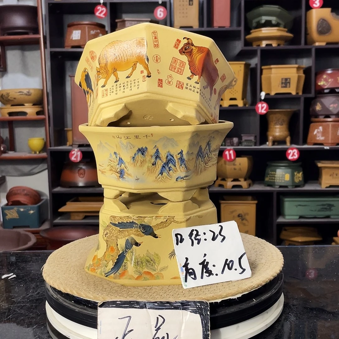 D-盆尚好紫砂花盆