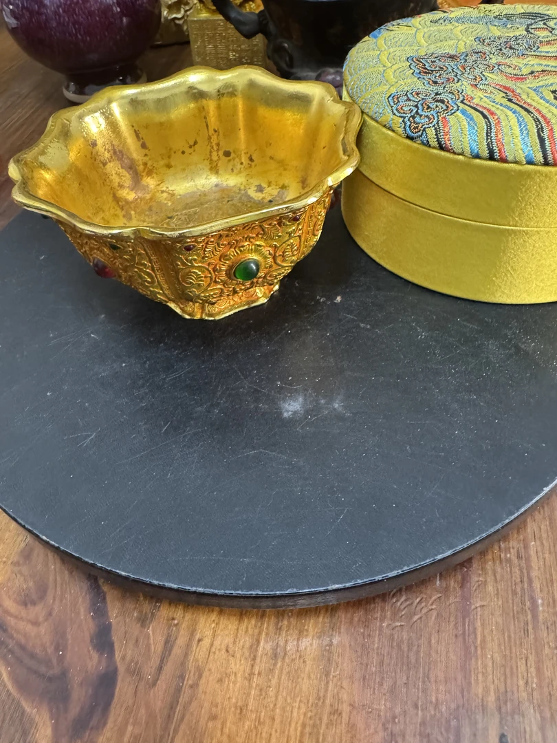 【藏收古黄】j'w 0040原材料金碗