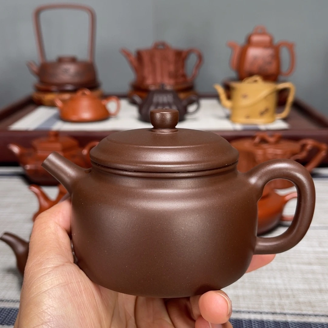 紫砂茶壶闪*陈腐紫泥德中220c