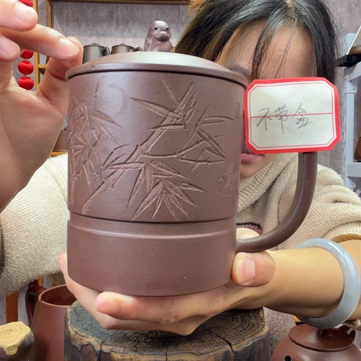 茶杯紫砂原矿紫砂杯
