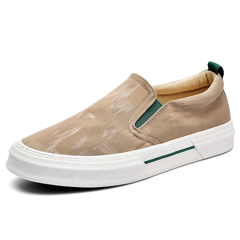 25118印花潮流一脚蹬单鞋硫化时尚潮鞋帆布鞋韩版男士男款休闲鞋