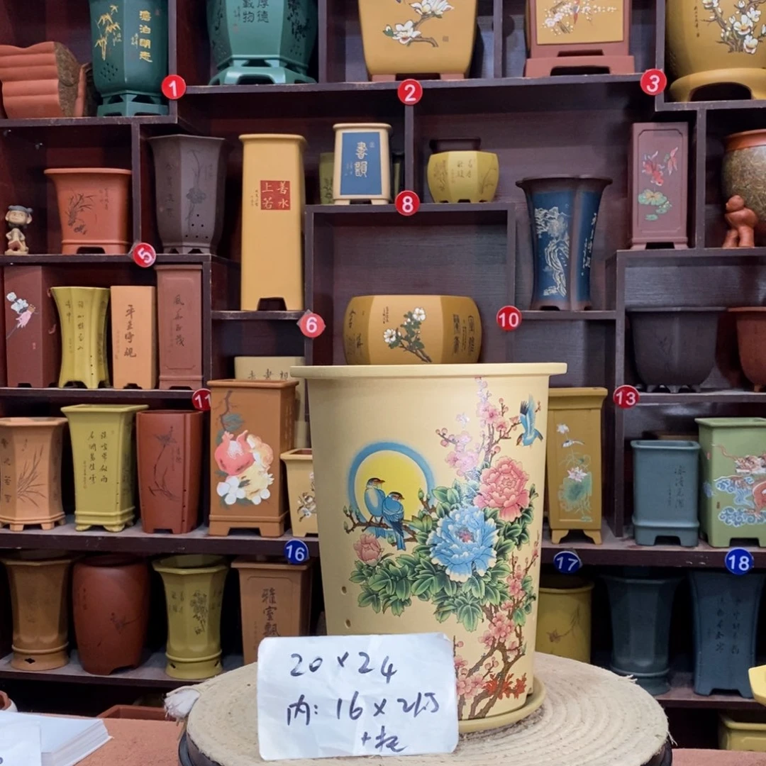 紫砂艺术紫砂花盆