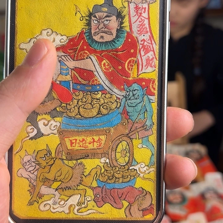 弦***子纯手绘钟馗文创画