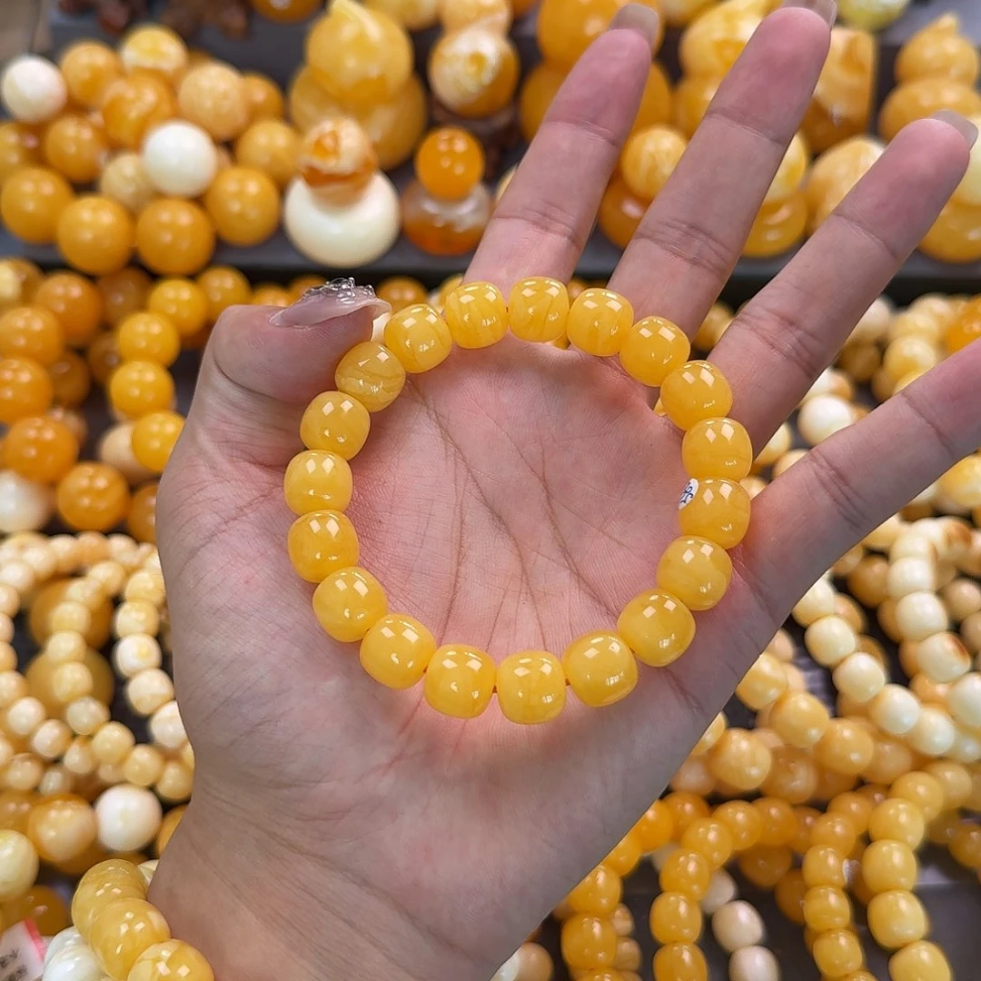 蜜蜡未镶嵌珠宝奇石同料12mm