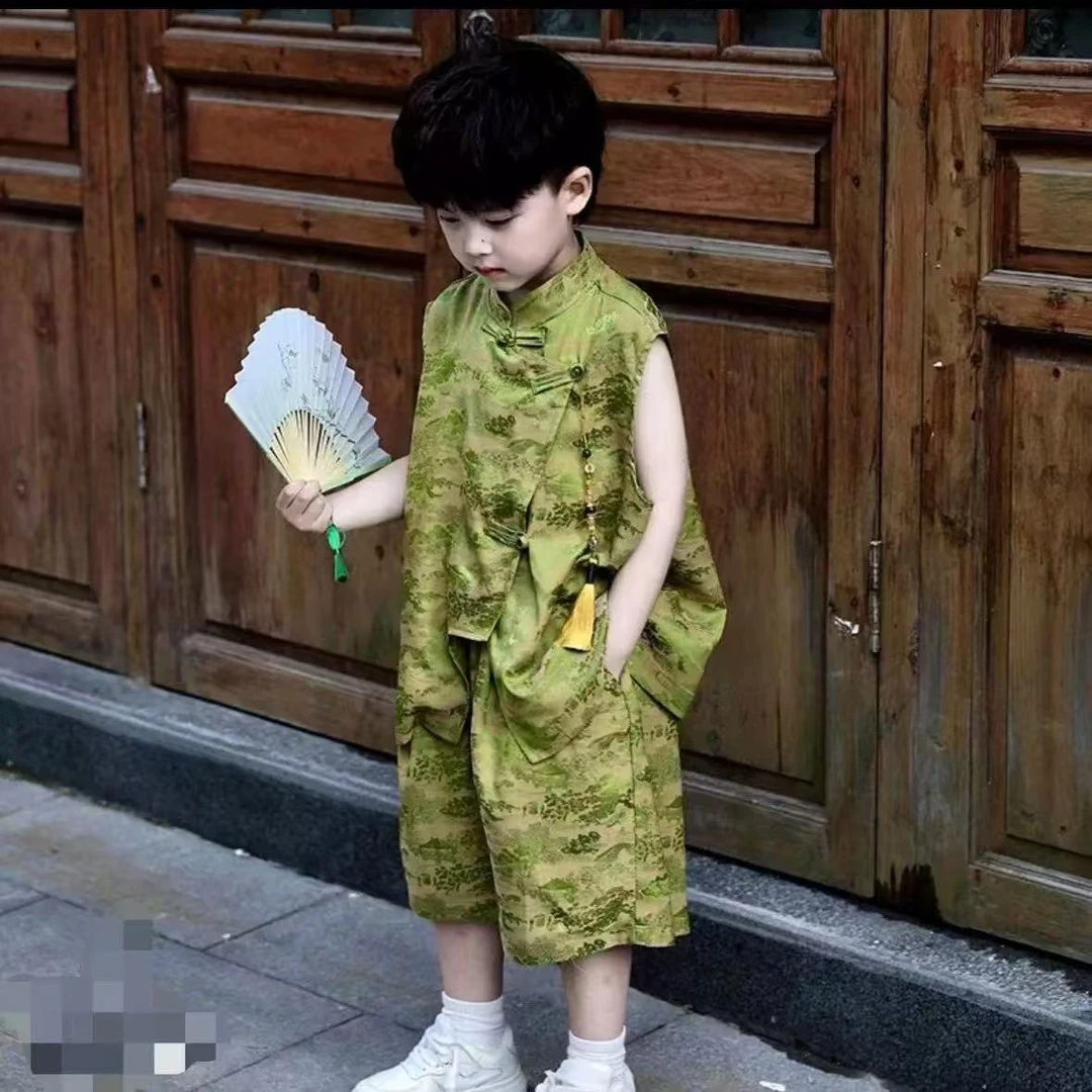 新560402夏款国风男童套装